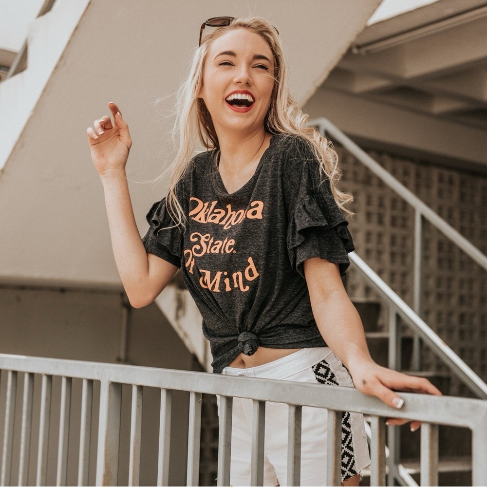 OSU Oklahoma State of Mind Ruffle Tee